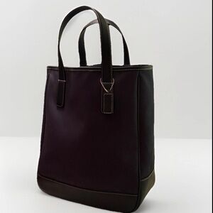 Coach Black Nylon Leather Tote Bag Pink Interior Tote Bag. Appears unused.